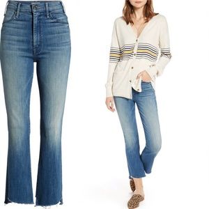 Mother Jeans Hustler two step ankle fray
